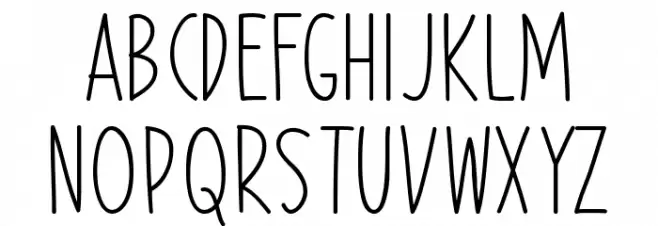 Our Happy Holiday Шрифта строчной