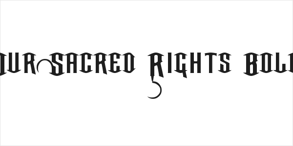 Our Sacred Rights Bold Logo