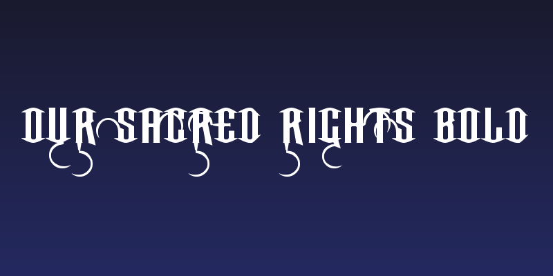 Our Sacred Rights Bold Social Header