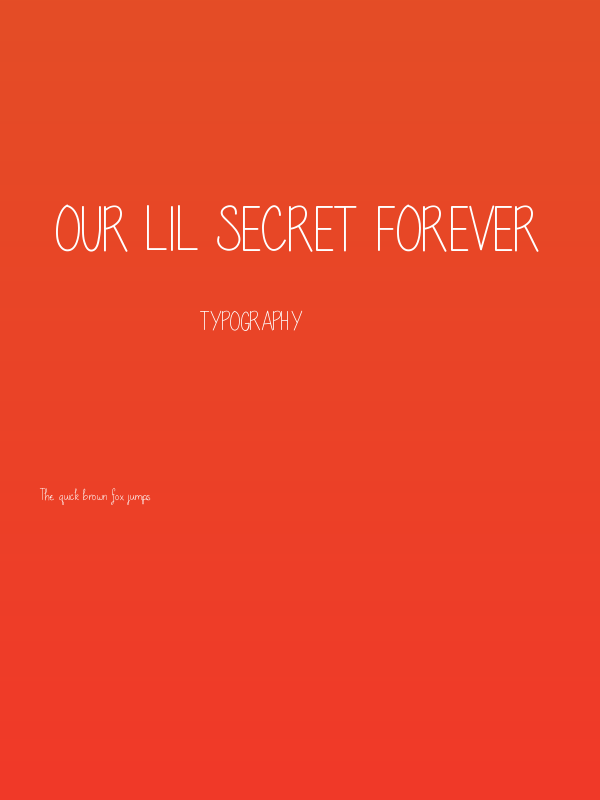 Our lil secret forever Poster