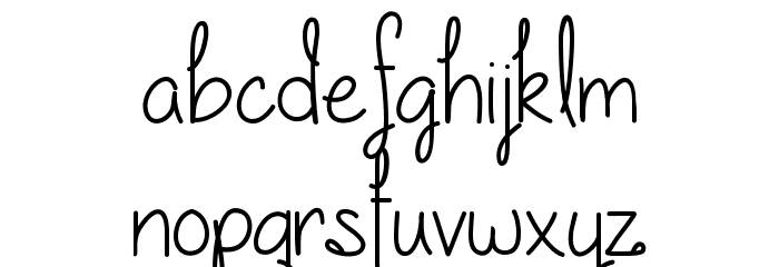 Our lil secret forever Font LOWERCASE