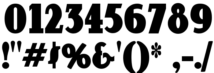 OurGang フォント その他の文字