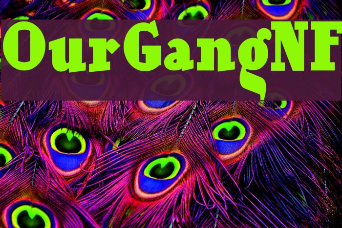 OurGangNF Font examples