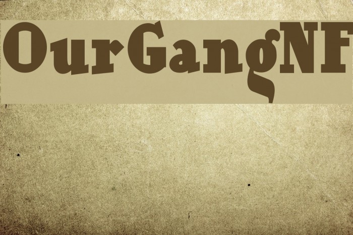 OurGangNF Font examples