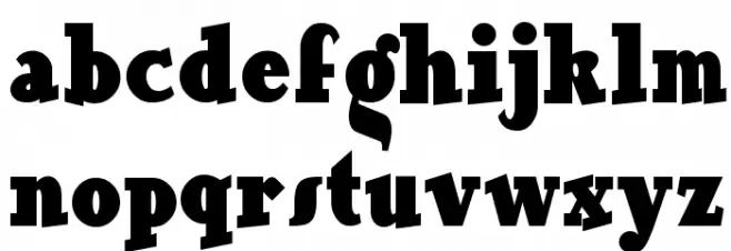 OurGangNF Caratteri MINUSCOLO