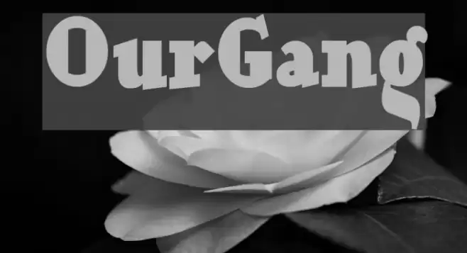 OurGang Font examples