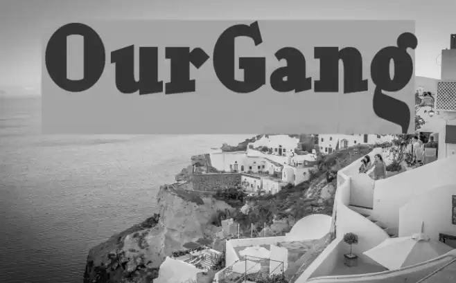 OurGang Font examples