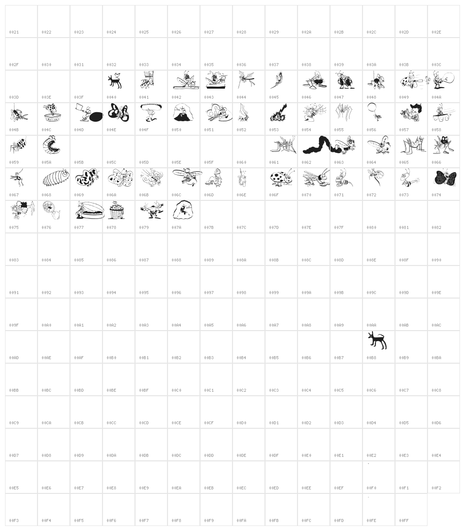 OurLittleDarlings-One Character Map