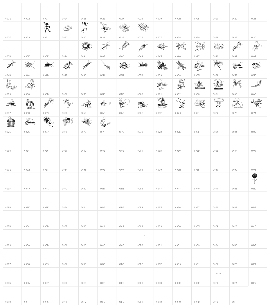 OurLittleFriends Character Map