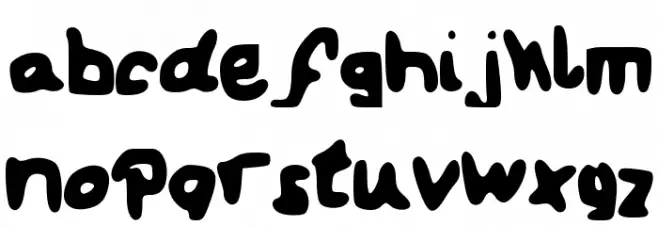 Our_first_kiss خط أحرف صغيرة