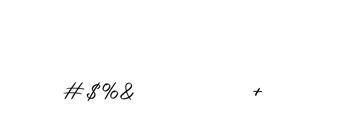 Ourlastt-Demo Font OTHER CHARS