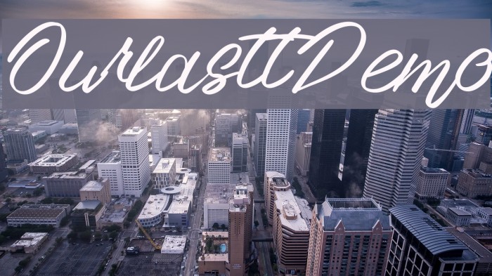 Ourlastt-Demo Font examples