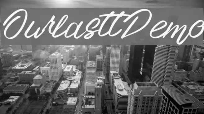 Ourlastt-Demo Font examples