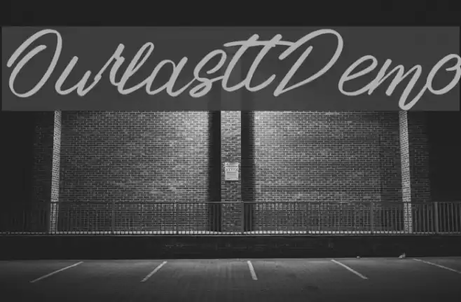 Ourlastt-Demo Font examples