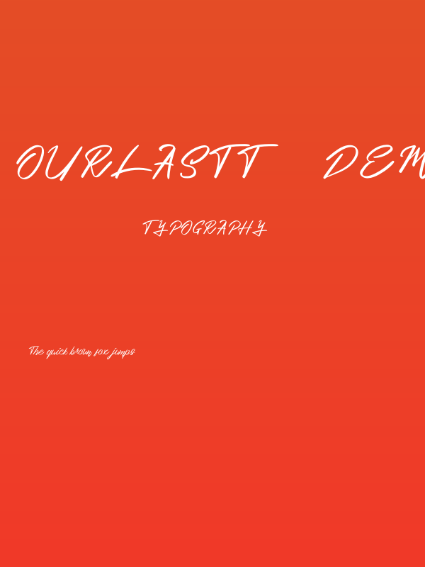 Ourlastt-Demo Poster