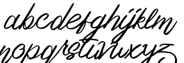 Ourlastt-Demo Font LOWERCASE