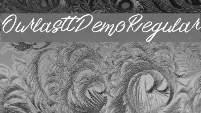 OurlasttDemoRegular Font examples