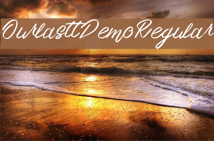 OurlasttDemoRegular Font examples