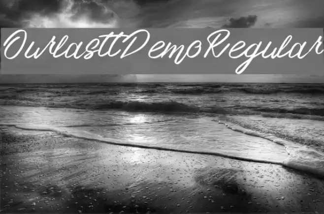 OurlasttDemoRegular Font examples