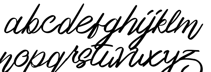 OurlasttDemoRegular Font LOWERCASE