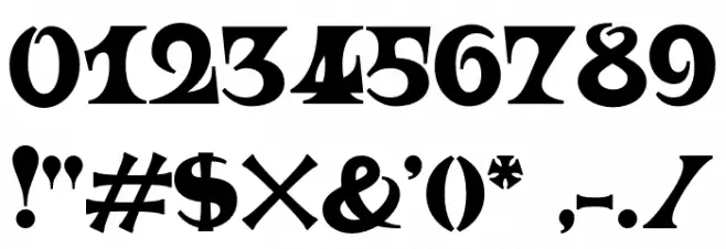 Ouroboros Regular Font OTHER CHARS