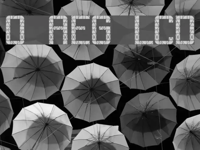 Out AEG LCD フォント examples