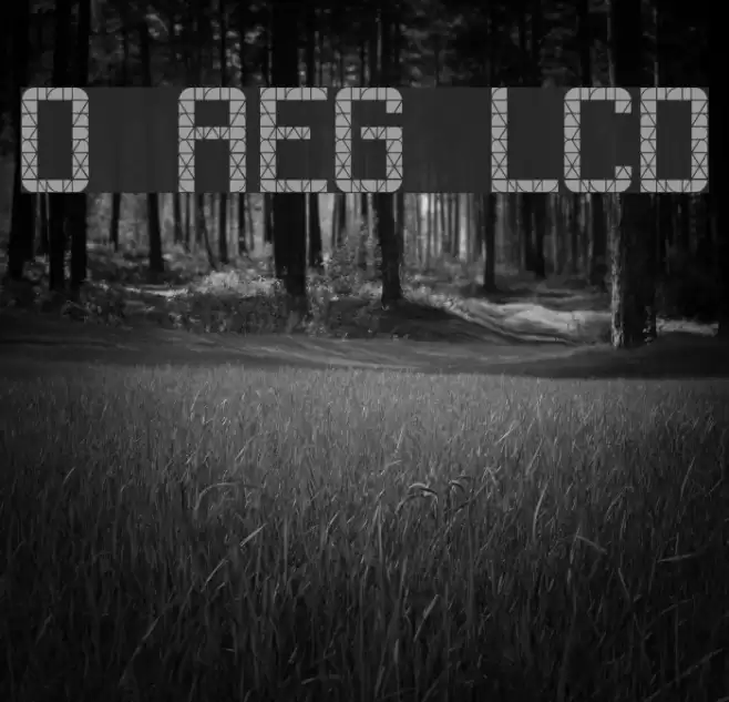 Out AEG LCD フォント examples