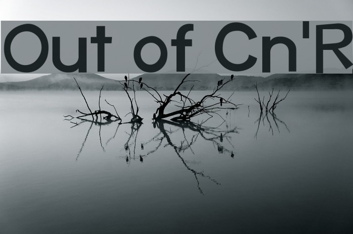 Out of Cn'R Font examples