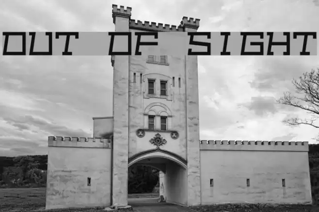 Out of sight Шрифта examples