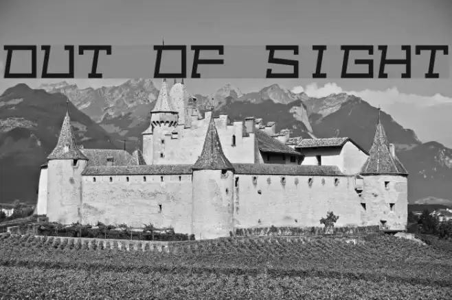 Out of sight Шрифта examples