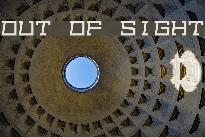 Out of sight Font examples
