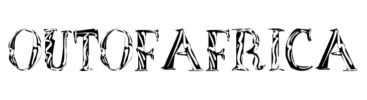 OutOfAfrica  Frei Schriftart Herunterladen