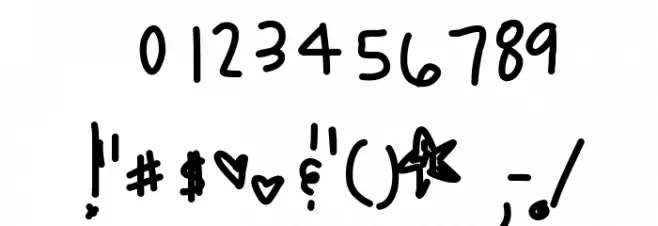 OutOfSpace Font OTHER CHARS