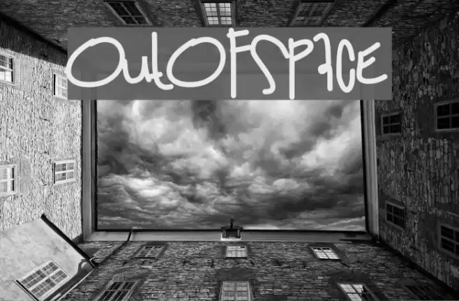 OutOfSpace Font examples