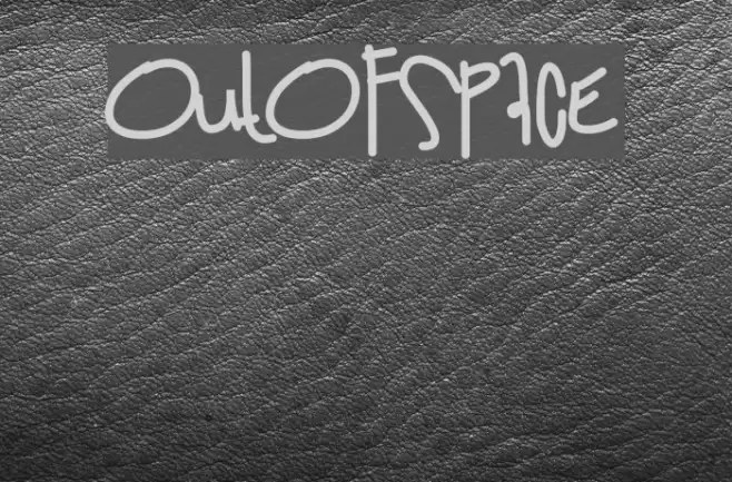 OutOfSpace Font examples