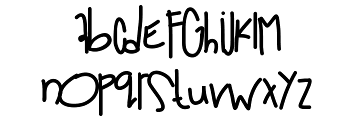 OutOfSpace Font LOWERCASE