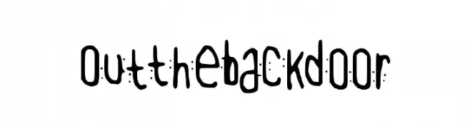 OutTheBackDoor  Fuentes Gratis Descargar