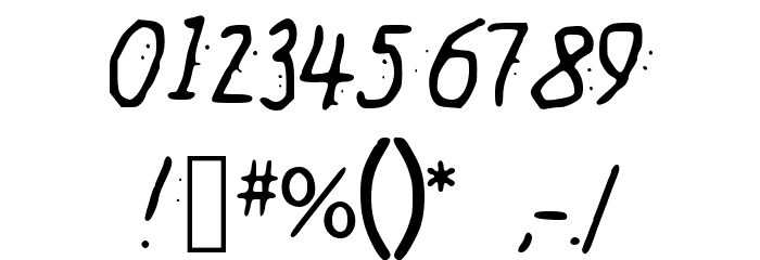 OutTheBackDoor Font OTHER CHARS