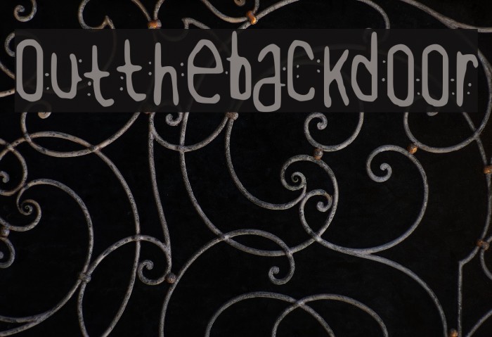 OutTheBackDoor Font examples