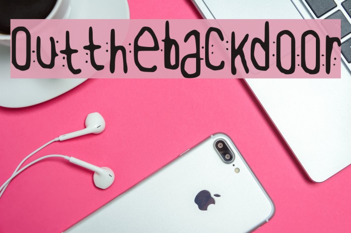 OutTheBackDoor Font examples
