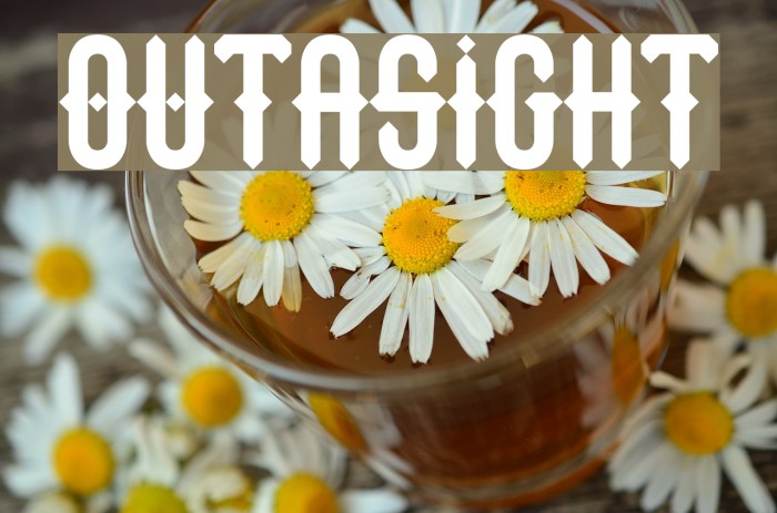 Outasight Font examples