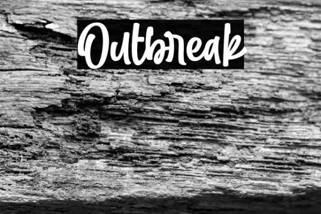 Outbreak Font examples