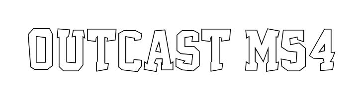 Outcast M54  Frei Schriftart Herunterladen