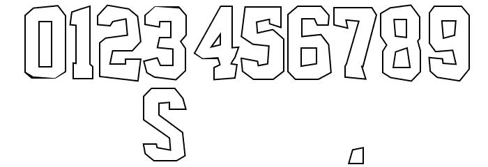 Outcast M54 Font OTHER CHARS