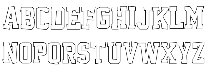 Outcast M54 Font LOWERCASE