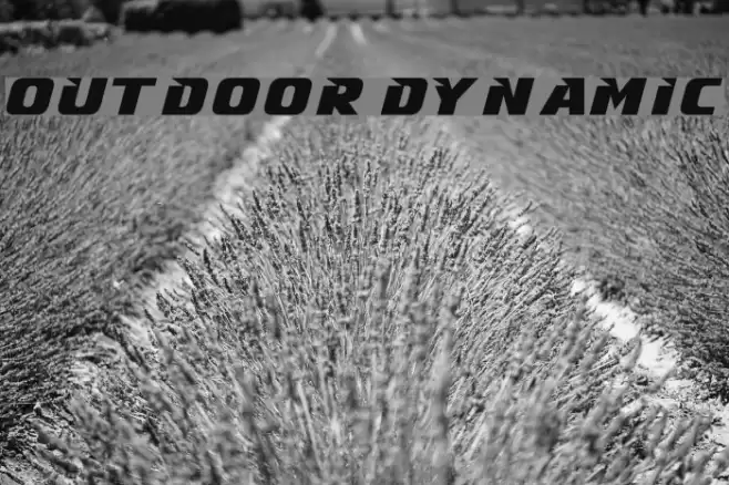 Outdoor Dynamic Font examples