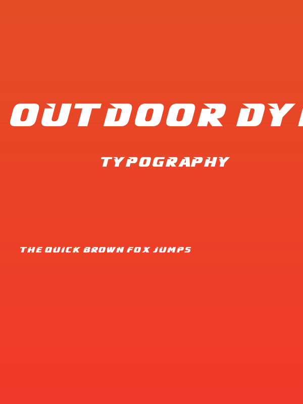 Outdoor Dynamic Poster