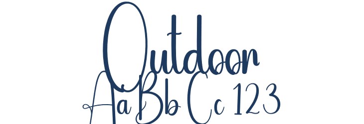 Outdoor Font Preview