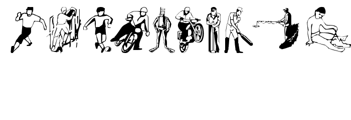 OutdoorSports Font Alte caractere