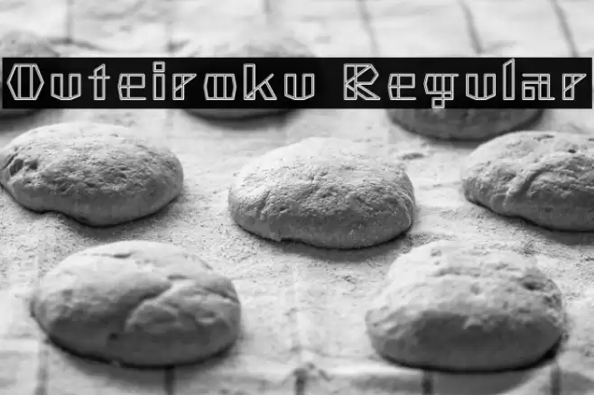 Outeiroku Regular Fonte examples